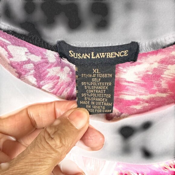 Susan Lawrence Size XL Sleeveless Floral Max Polyester Multicolor - Picture 7 of 16